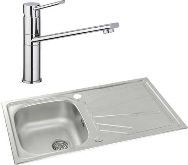 Abode Trydent 1B Inset St/Steel Sink & Specto Tap Pack