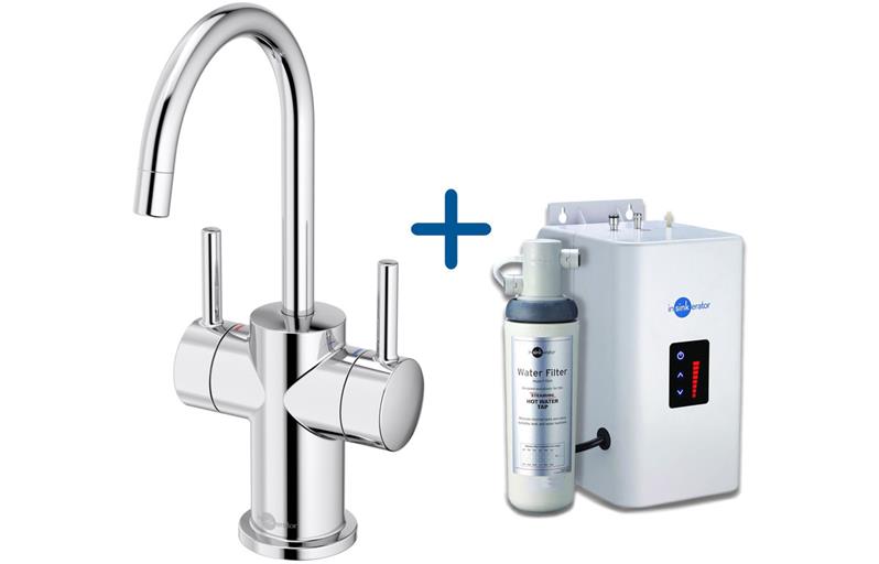 InSinkErator FHC3010 Hot/Cold Water Mixer Tap & Neo Tank - Chrome