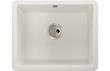 Abode Matrix Sq GR15 Large 1B Granite Inset/Undermount Sink - White