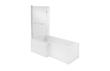 Larus L Shape/P Shape 700mm End Panel - White