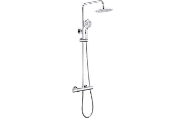 Berwix Cool-Touch Thermostatic Mixer Shower w/Riser & Overhead Kit