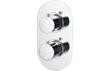 Terros Thermostatic Twin Shower Valve - Two Outlet