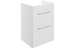 Lambros 594mm 2 Drawer Floor Unit (exc. Basin) - White Gloss