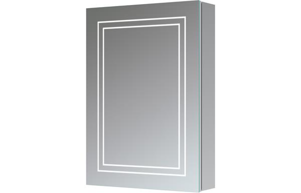 Elainos 500mm 1 Door Front-Lit LED Mirror Cabinet