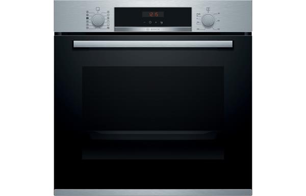 Bosch Serie 4 HRS574BS0B B/I Single Pyrolytic Oven w/Added Steam - Brushed Steel