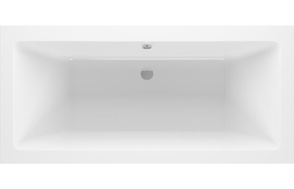 Navarie Square Double Ended 1700x700x550mm 0TH Bath w/Legs