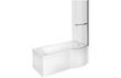 Orontia P Shape 1700x850x560mm 0TH Shower Bath Pack - Right Handed