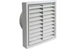 Manrose 100mm Fixed Louvre Dual Fitting Grille - White