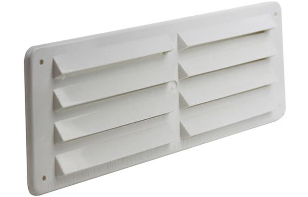Manrose 229 x 76mm Fixed Louvre Vent - White