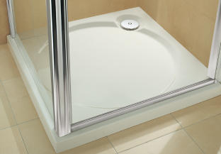 Coratech Slimline 60 trays Shower from Coram Showers sit just 60mm above the floor. Each model has been carefully sculpted with subtle angled sides and a shallow sloping circular or elliptical recess.