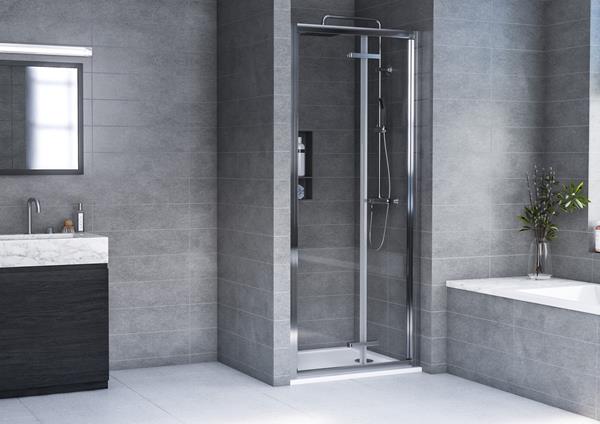 Aqualux Framed 6 Bi-fold Shower Door 900mm