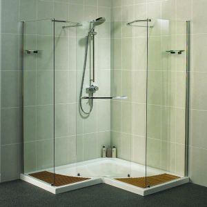 The Aquaspace corner walk-in Shower for Disabled users