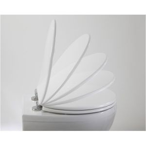 Elite White toilet seat by Roper Rhodes. Supplied by Midland Bathroom Distributors.