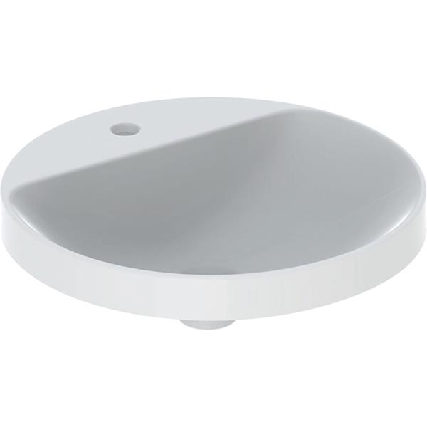 Geberit VariForm Round 480mm 1 Tap Hole Countertop Basin Without Overflow