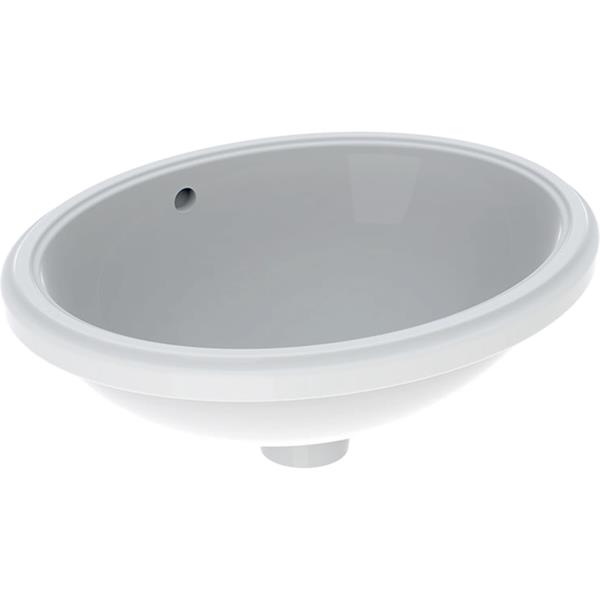 Geberit Variform Oval 420 x 330mm No Tap Hole Undercounter Basin With Overflow