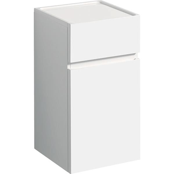 Geberit Renova Plan Gloss White 1 Door Low Cabinet With 1 Drawer
