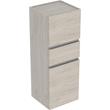 Geberit Renova Plan Gloss White Medium 2 Door Cabinet With 1 Drawer