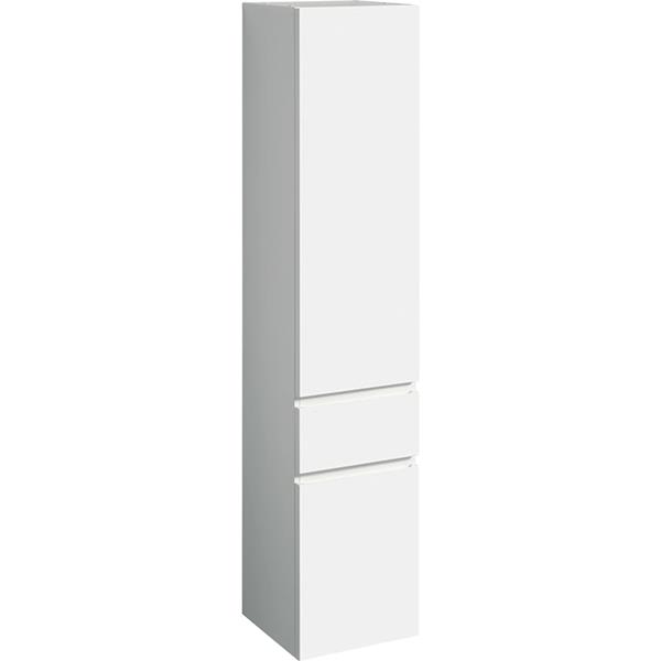 Geberit Renova Plan Gloss White 2 Door Tall Cabinet With 1 Drawer