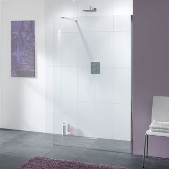Lakes Bathrooms Coastline Collection Cannes Shower Screen 200mm