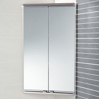 Cabinets Bathroom on Saeta Corner Cabinet Bathroom Mirrored Cabinets 1040401 By Hib