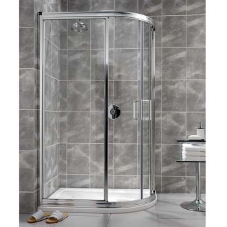 Ellbee Profile Plus Offset Shower Quadrant Enclosure 900mm x 760mm