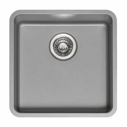 Reginox OHIO 40X40 CG Integrated Single Bowl Sink in grey
