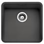 Reginox OHIO 40X40 CB Integrated Single Bowl Sink in Black