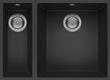 Reginox QUADRA 150 B U-M 1.5 Bowl Sink Undermount Only Black Granite