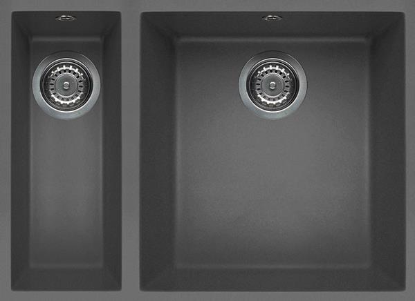 Reginox QUADRA 150 TT U-M 1.5 Bowl Sink Undermount Only Grey Granite