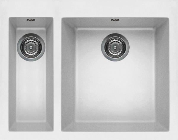 Reginox QUADRA 150 W T-WING 1.5 Bowl Sink Inset only White Granite