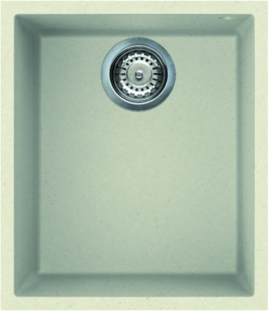 Reginox QUADRA 100 C Undermount Only Single Bowl Sink Cream Granite