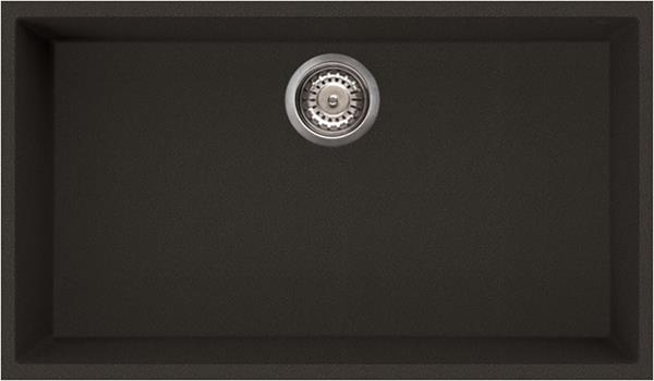 Reginox QUADRA 130 B Undermount Only Single Bowl Sink Black Granite