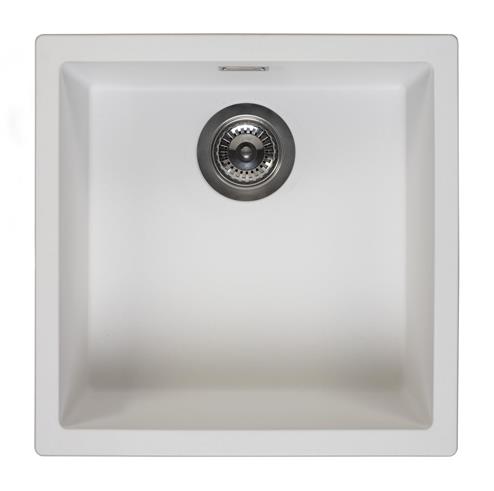 Reginox AMSTERDAM 40 PW Single Bowl White Granite Sink