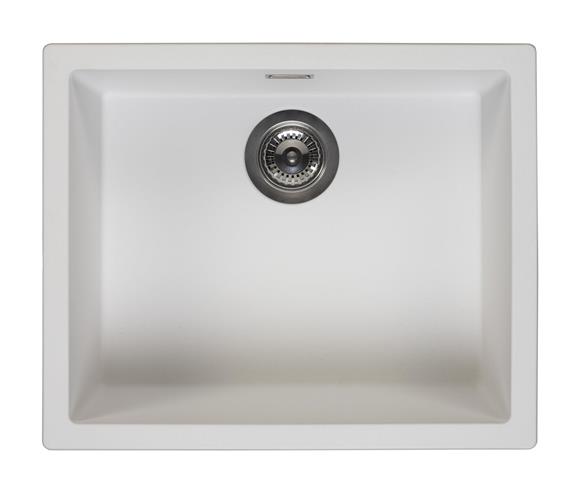 Reginox AMSTERDAM 50 PW Single Bowl White Granite Sink