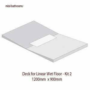 Wet Room Kit - 1200mm x 900mm - Linear Wet Floor Kit 2