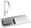 Abode Neron 1B Inset St/Steel Sink & Atlas Tap Pack