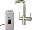 InSinkErator 3N1 L Shape Tap, Neo Tank & Filter Pack - Brushed Steel