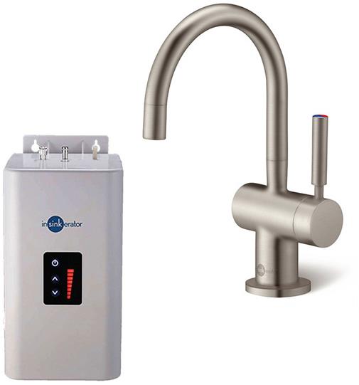 InSinkErator HC3300 Hot/Cold Mixer Tap, Neo Tank & Water Filter - Brushed Steel