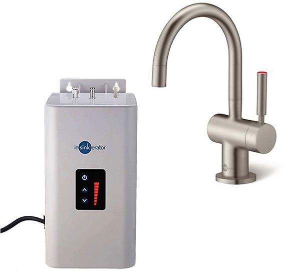 InSinkErator H3300 Hot Mixer Tap, Neo Tank & Water Filter - Brushed Steel