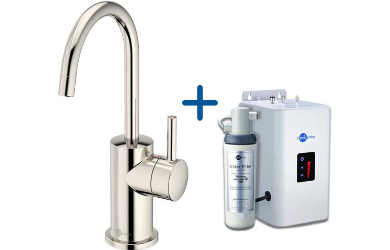 InSinkErator FH3010 Hot Water Tap & Neo Tank - Polished Nickel