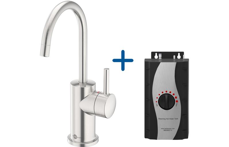 InSinkErator FH3010 Hot Water Tap & Standard Tank - Brushed Steel