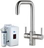 InSinkErator 4N1 U Shape Tap, Neo Tank & Filter Pack - Brushed Steel