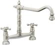 Abode Melford Bridge Mixer Tap - Brushed Nickel