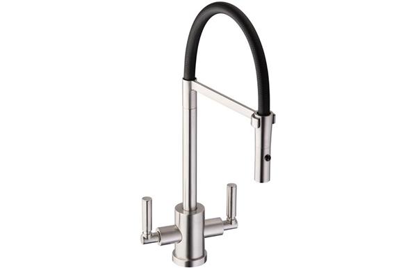 Abode Atlas Professional Monobloc Mixer Tap - Brushed Nickel