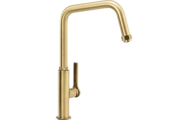 Abode Hex Single Lever Mixer Tap - Antique Brass