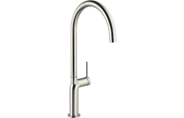 Abode Tubist Single Lever Mixer Tap - Brushed Nickel