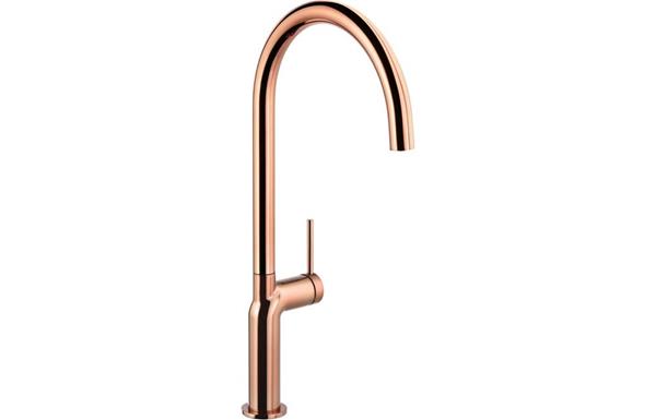 Abode Tubist Single Lever Mixer Tap - Polished Copper