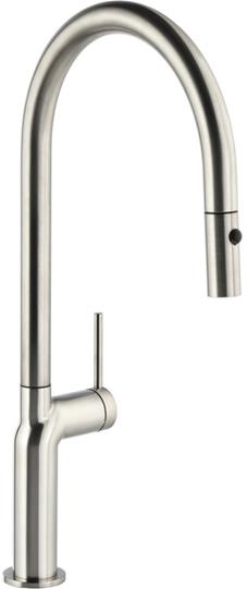 Abode Tubist Single Lever Mixer Tap w/Pull Out - Brushed Nickel