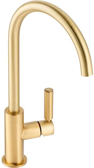 Abode Globe Single Lever Mixer Tap - Brushed Brass