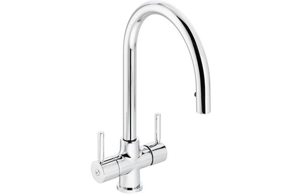 Abode Zest Monobloc Pull-Out Mixer Tap - Chrome